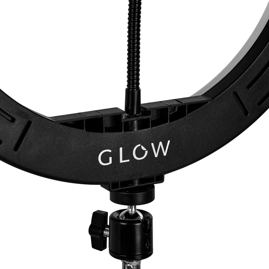 Glow Ring Light med stativ 13" 10W Svart - bild 13