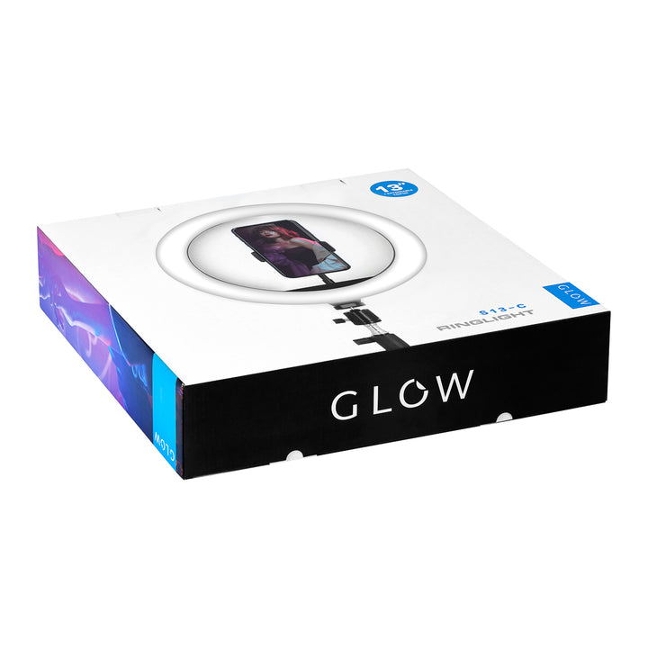 Glow Ring Light med stativ 13" 10W Svart - bild 14
