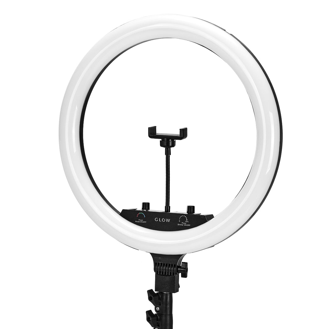Glow Ring Light med stativ 18" 45W Svart - bild 4