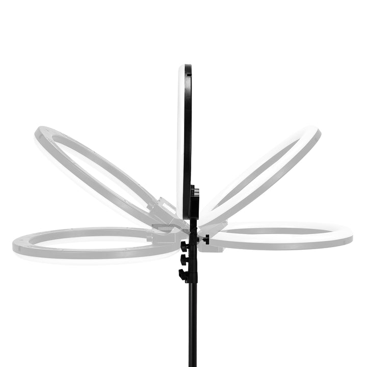 Glow Ring Light med stativ 18" 45W Svart - bild 5
