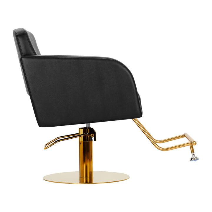 Frisörstol Gabbiano Turyn - Guld/Svart - bild 4