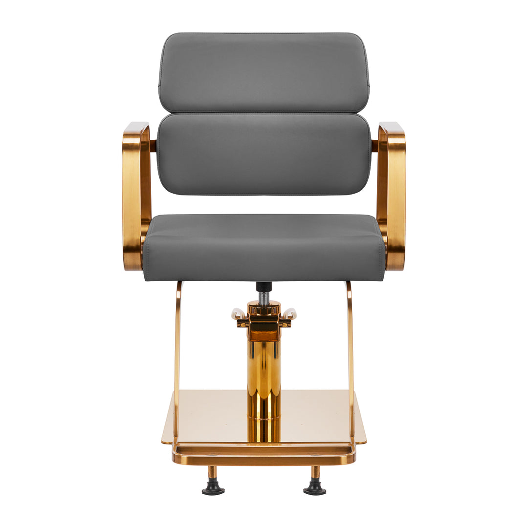 Frisörstol Gabbiano Porto Guld/Grå - bild 3