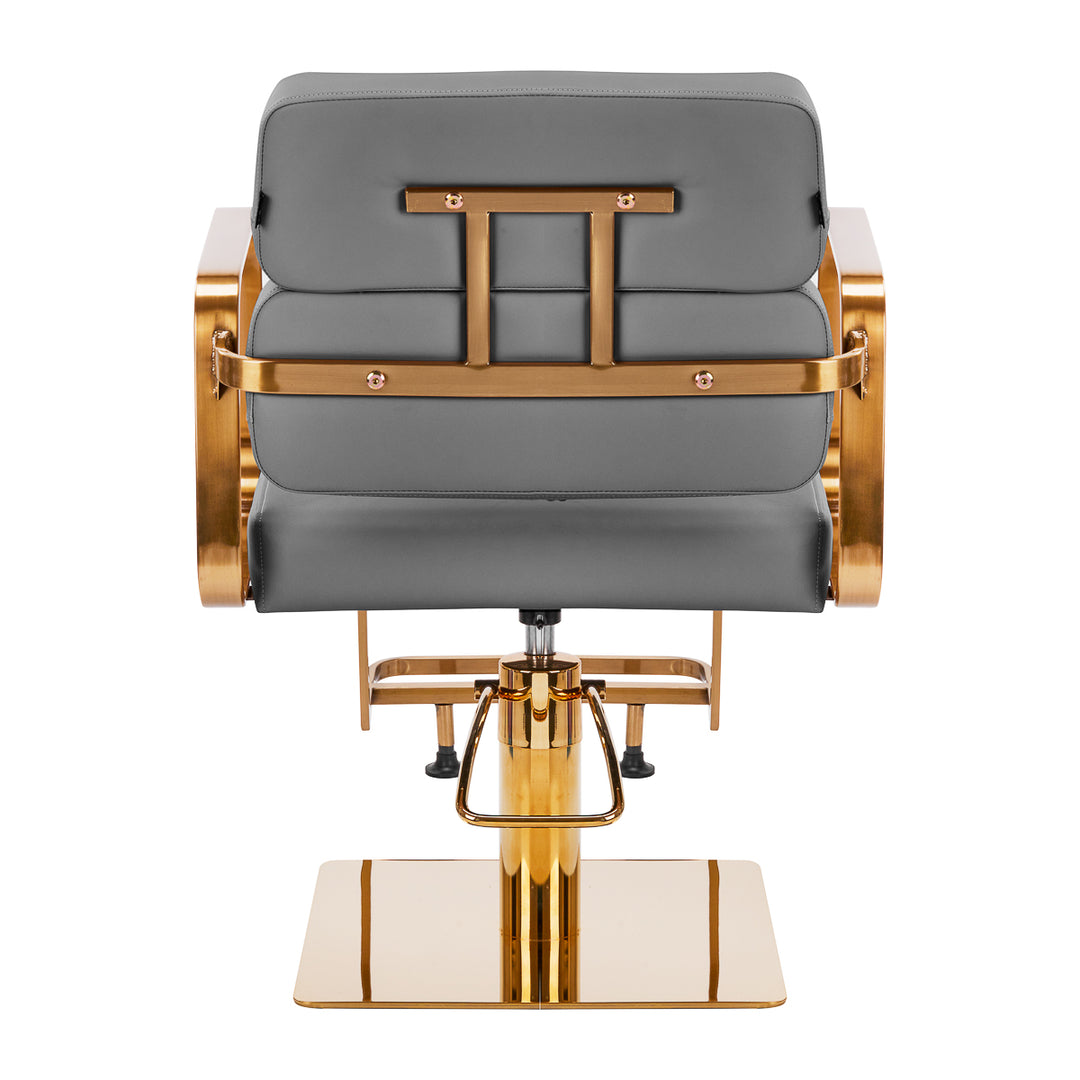 Frisörstol Gabbiano Porto Guld/Grå - bild 4