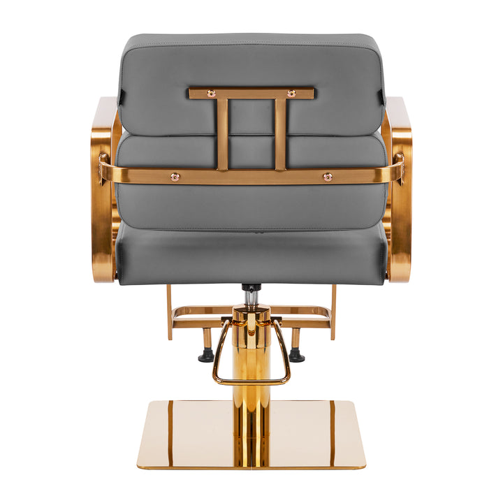 Frisörstol Gabbiano Porto Guld/Grå - bild 4
