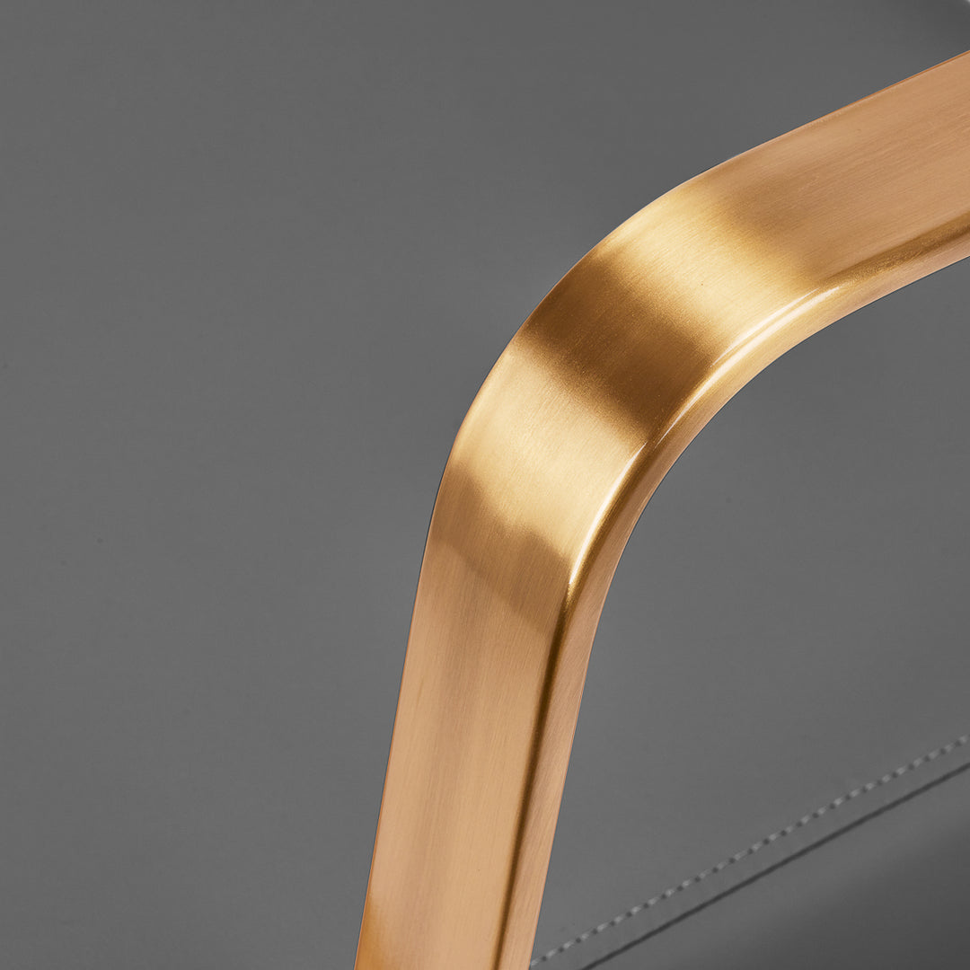 Frisörstol Gabbiano Porto Guld/Grå - bild 5