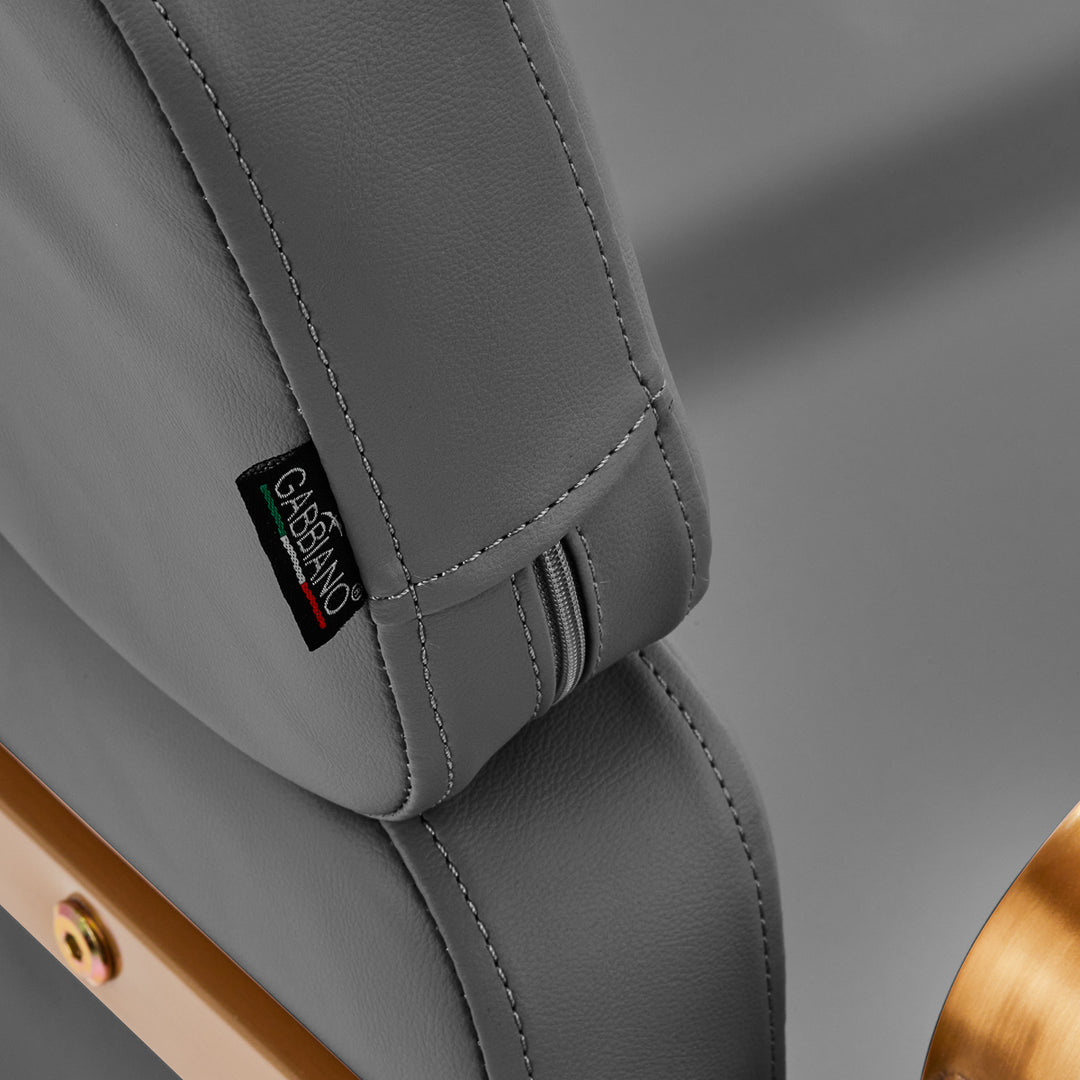 Frisörstol Gabbiano Porto Guld/Grå - bild 7