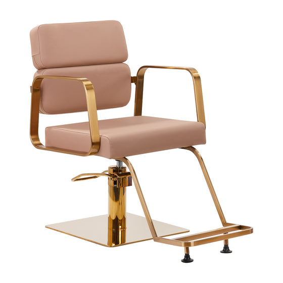 Frisörstol Gabbiano Porto - Guld/Beige