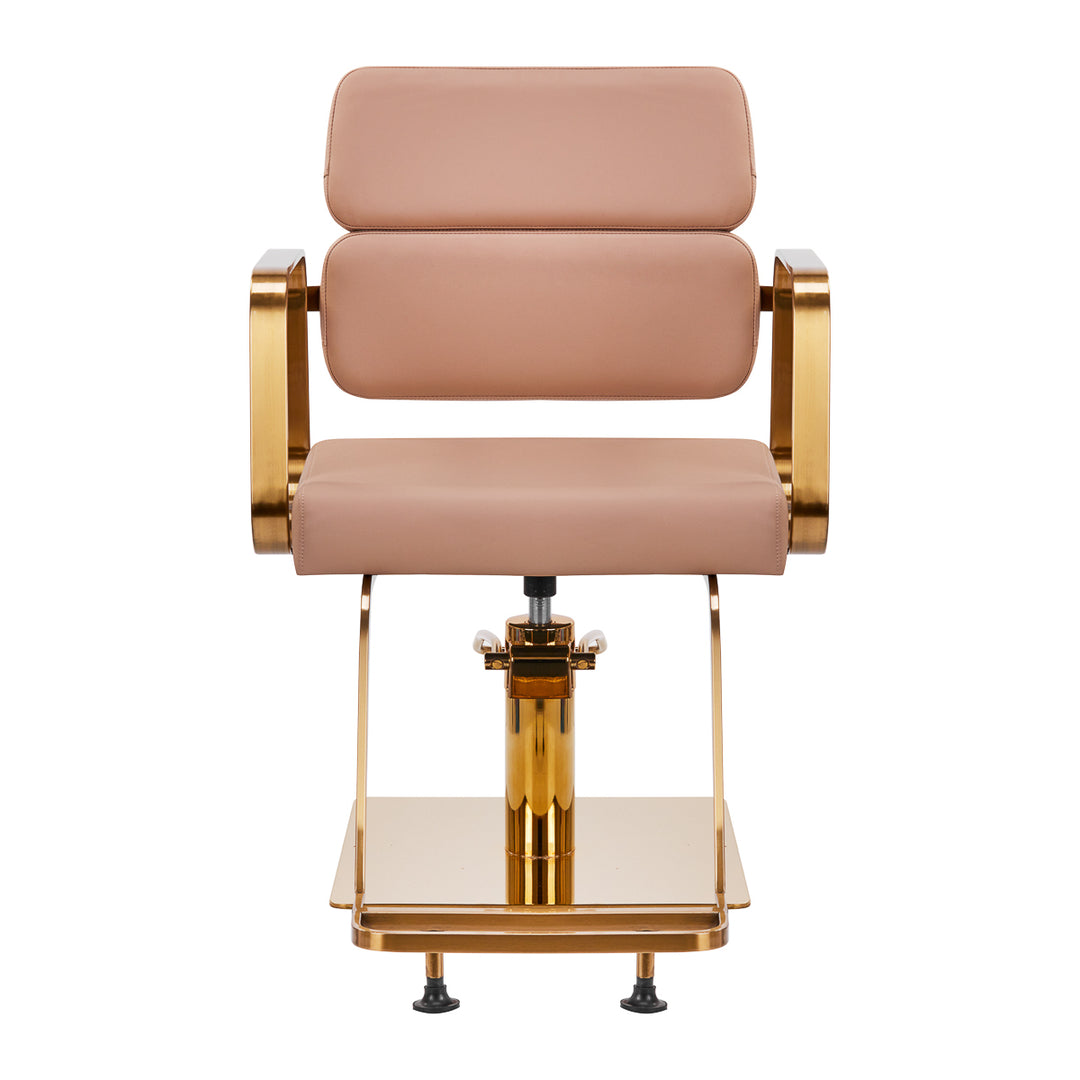 Frisörstol Gabbiano Porto Guld/Beige - bild 3