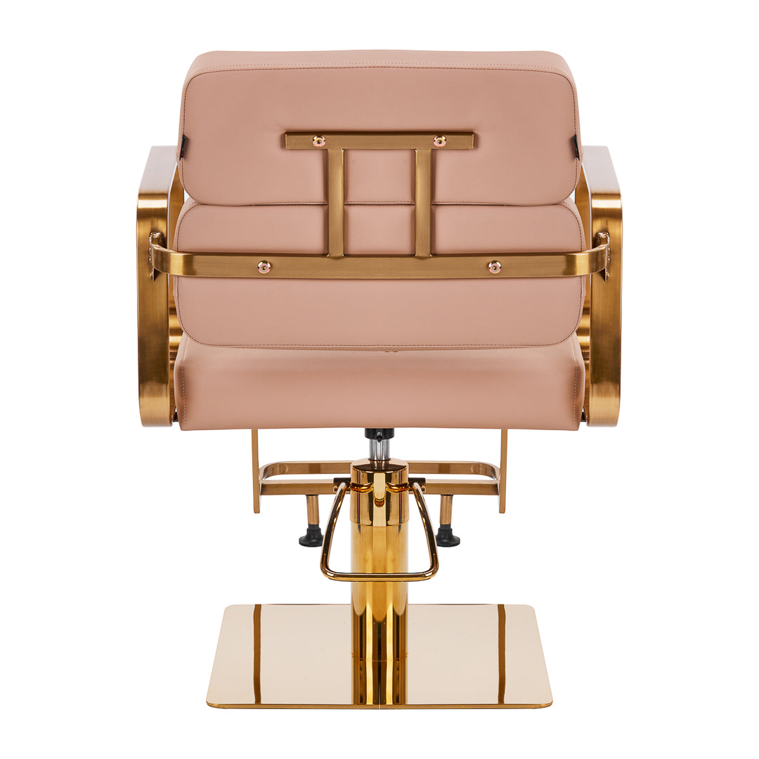 Frisörstol Gabbiano Porto Guld/Beige - bild 4