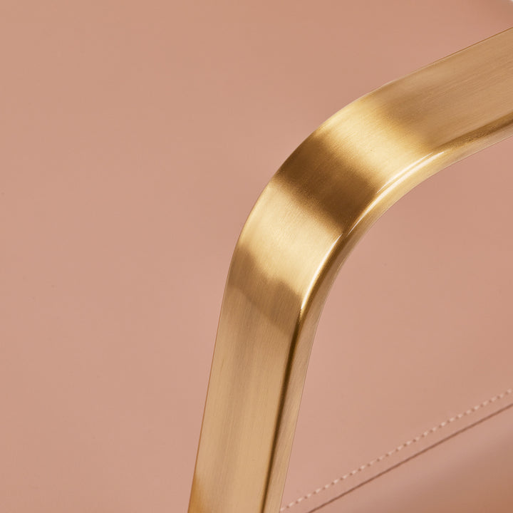 Frisörstol Gabbiano Porto Guld/Beige - bild 5