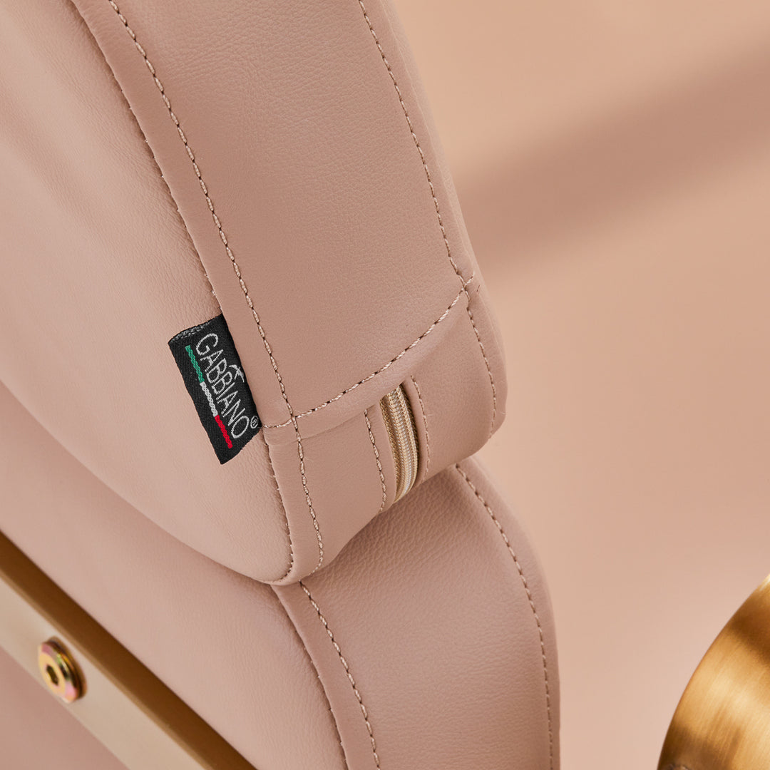 Frisörstol Gabbiano Porto Guld/Beige - bild 7