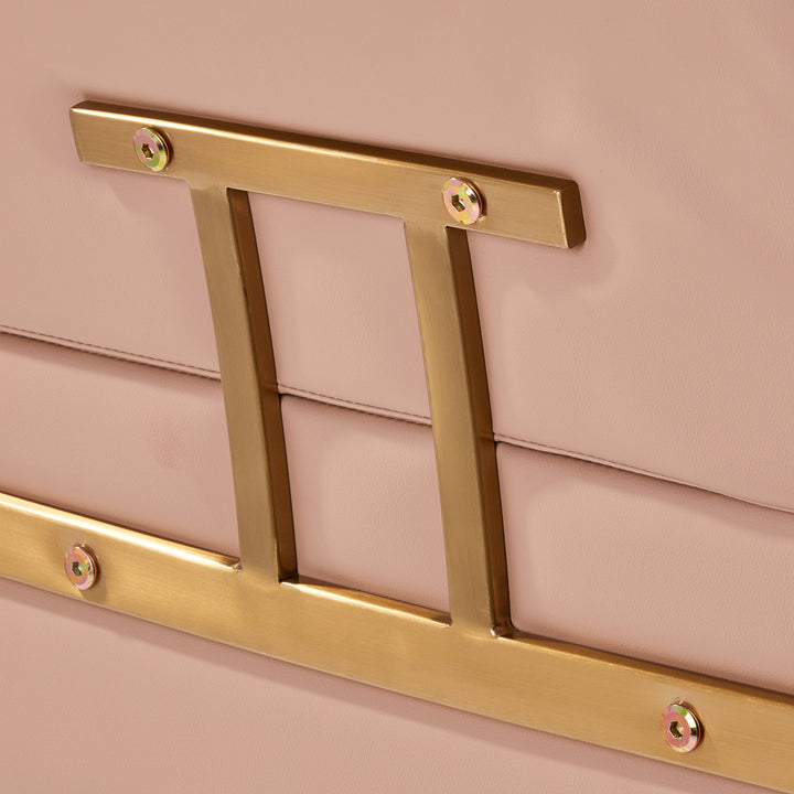 Frisörstol Gabbiano Porto Guld/Beige - bild 8