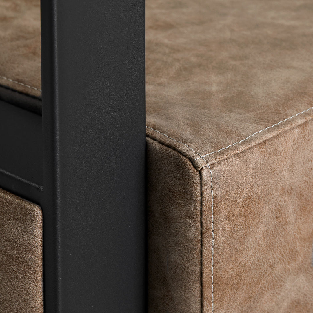 Frisörstol Gabbiano Modena Vintage Brun - bild 6