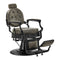 Barberstol Gabbiano President - Vintage Grönt Läder