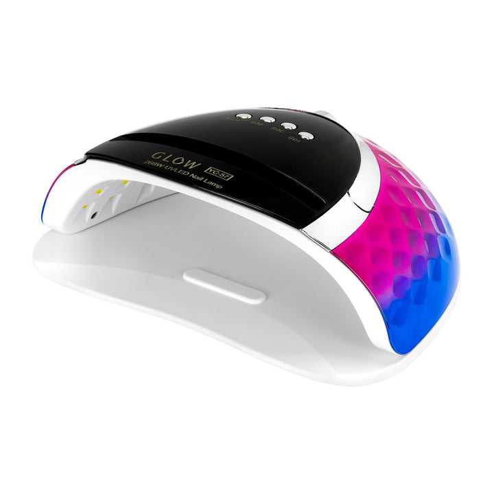 Glow YC57 UV/LED Lampa för Naglar 268W - Rosa/Blå - bild 2