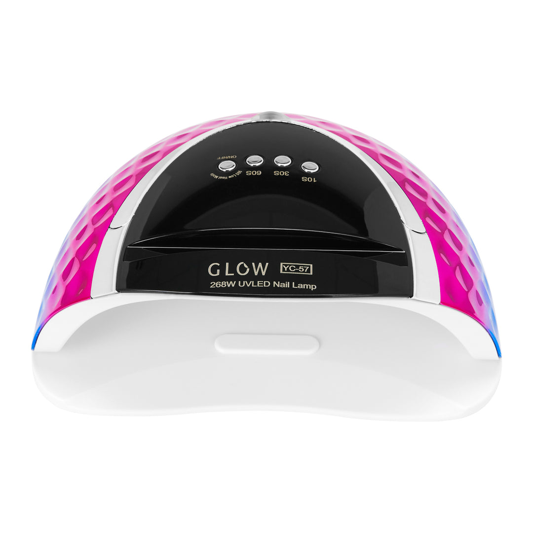 Glow YC57 UV/LED Lampa för Naglar 268W - Rosa/Blå - bild 3