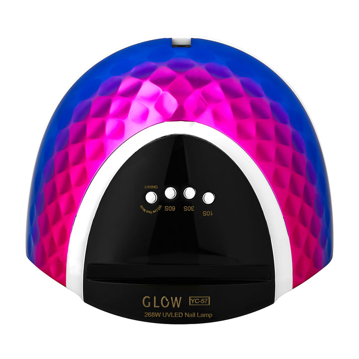 Glow YC57 UV/LED Lampa för Naglar 268W - Rosa/Blå - bild 5