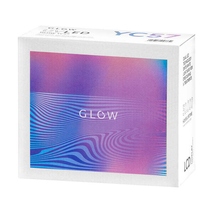 Glow YC57 UV/LED Lampa för Naglar 268W - Rosa/Blå - bild 9