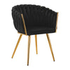 4Rico QS-GW06G Taburett i Sammet - Svart