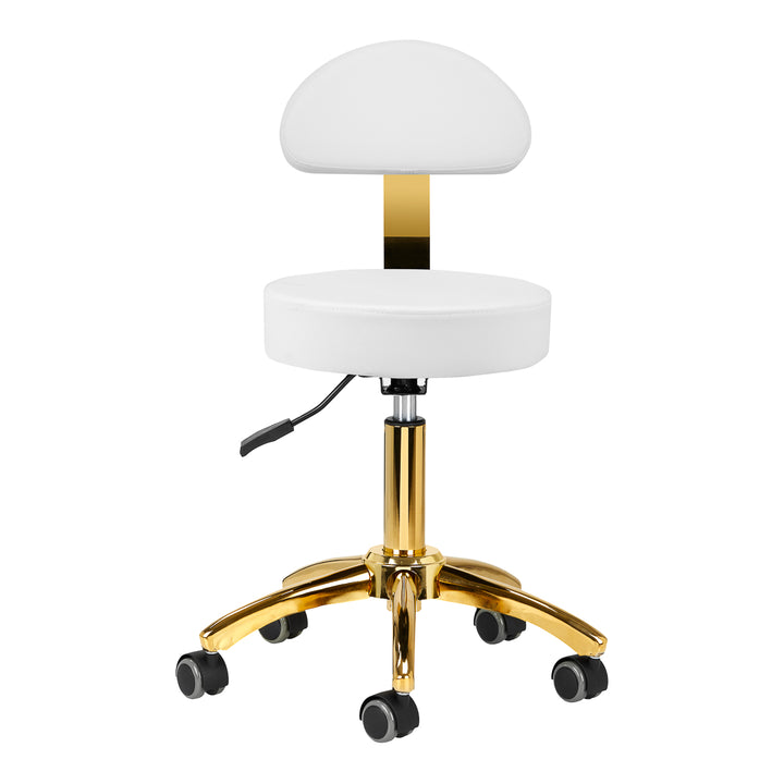 Taburett AM-304G Justerbar Guld-Vit - bild 3