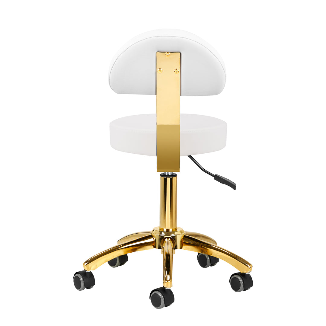 Taburett AM-304G Justerbar Guld-Vit - bild 4
