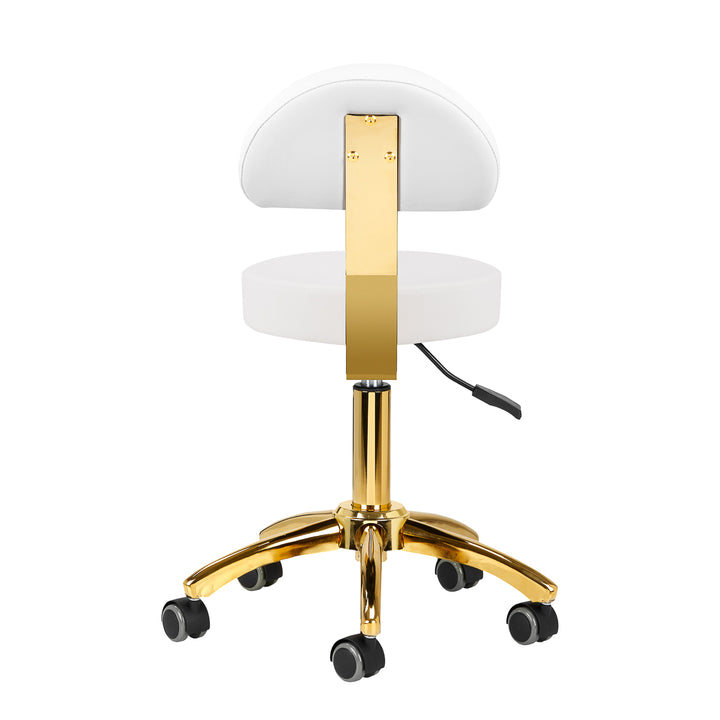 Taburett AM-304G Justerbar Guld-Vit - bild 4