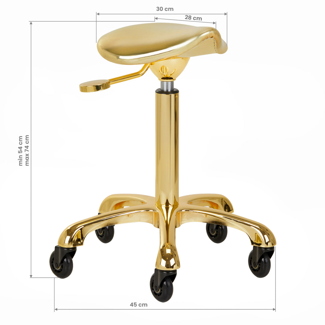 Taburett Sadelstol Gabbiano Roll Speed Guld - bild 8