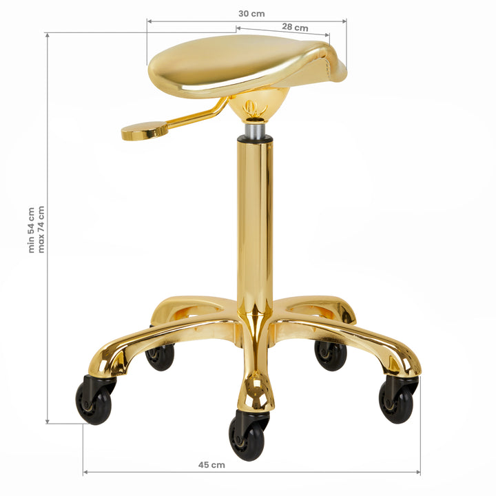 Taburett Sadelstol Gabbiano Roll Speed Guld - bild 8