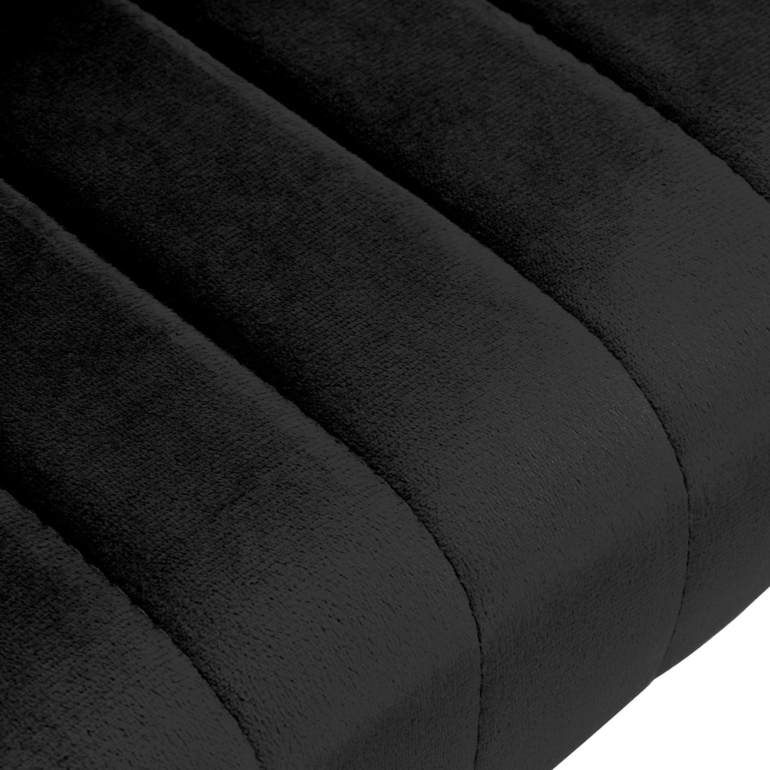 Taburett med hjul 4Rico QS-OF212G - Svart sammet - bild 5