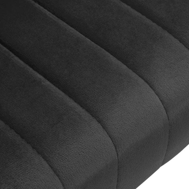 Taburett med hjul 4Rico QS-OF212G - Grå sammet - bild 5