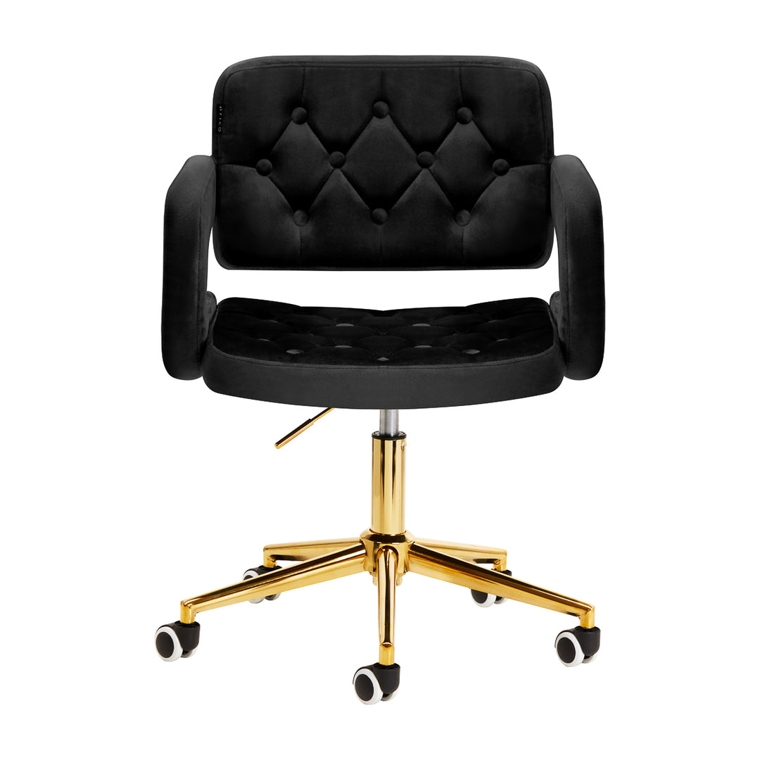 Taburett 4Rico QS-OF213G i sammet - Guld/Svart - bild 2