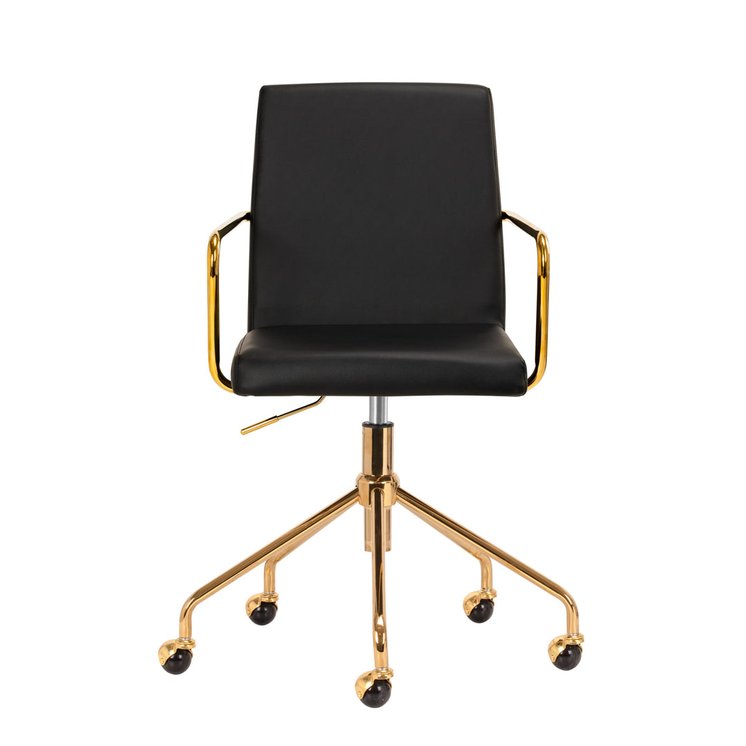 Taburett med hjul QS-OF211G Guld-Svart - bild 2