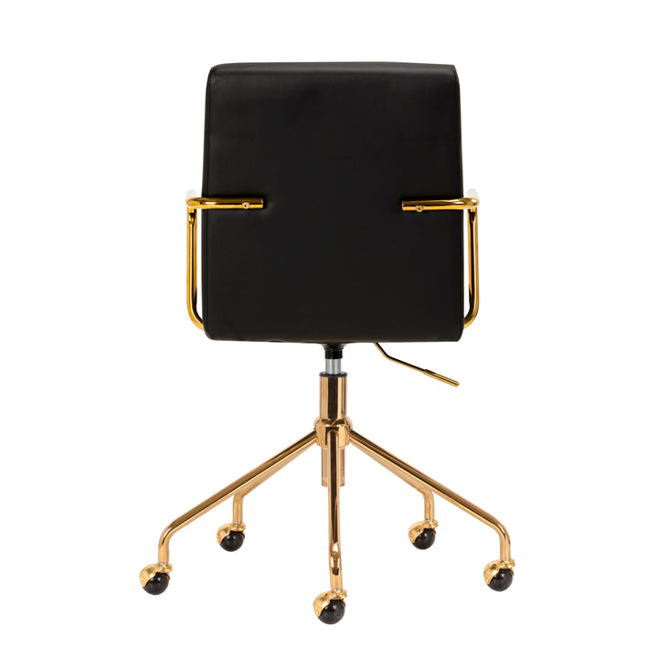 Taburett med hjul QS-OF211G Guld-Svart - bild 4