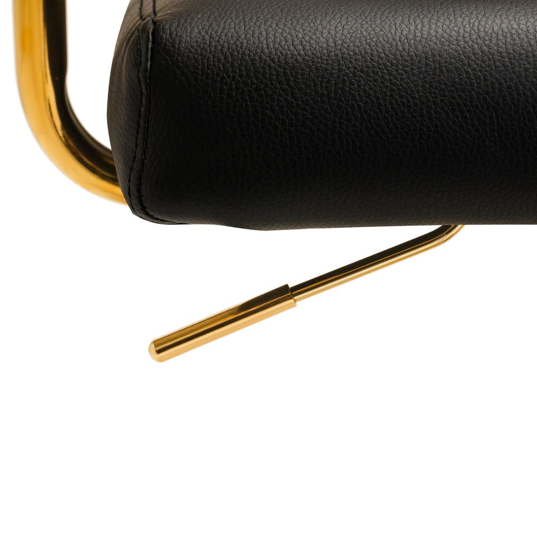 Taburett med hjul QS-OF211G Guld-Svart - bild 9