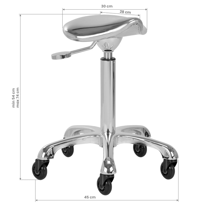 Taburett Sadelstol Gabbiano Roll Speed Silver - bild 8