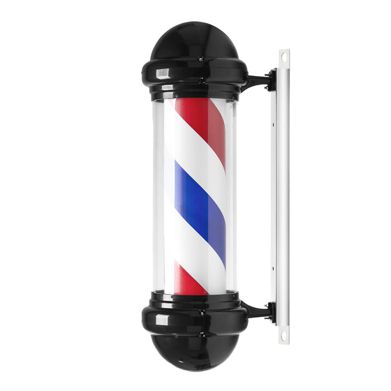 Barber Pole Belyst och Roterande Gabbiano BB-02 Svart