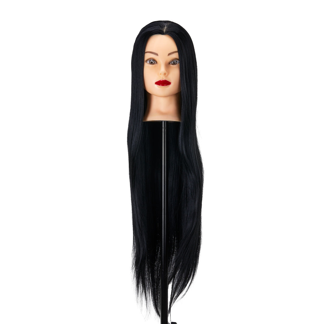 Kappershoofd Gabbiano WZ2 Synthetisch Haar 55 cm Zwart - afbeelding 2