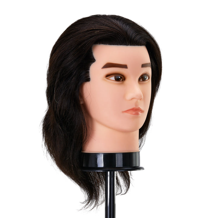 Kappershoofd Heren Gabbiano WZ3 Echt Haar 20 cm Zwart - afbeelding 2