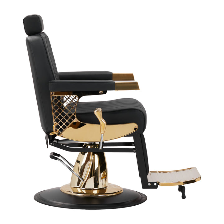 Barberarstol Gabbiano Marcus - Guld/Svart - bild 4