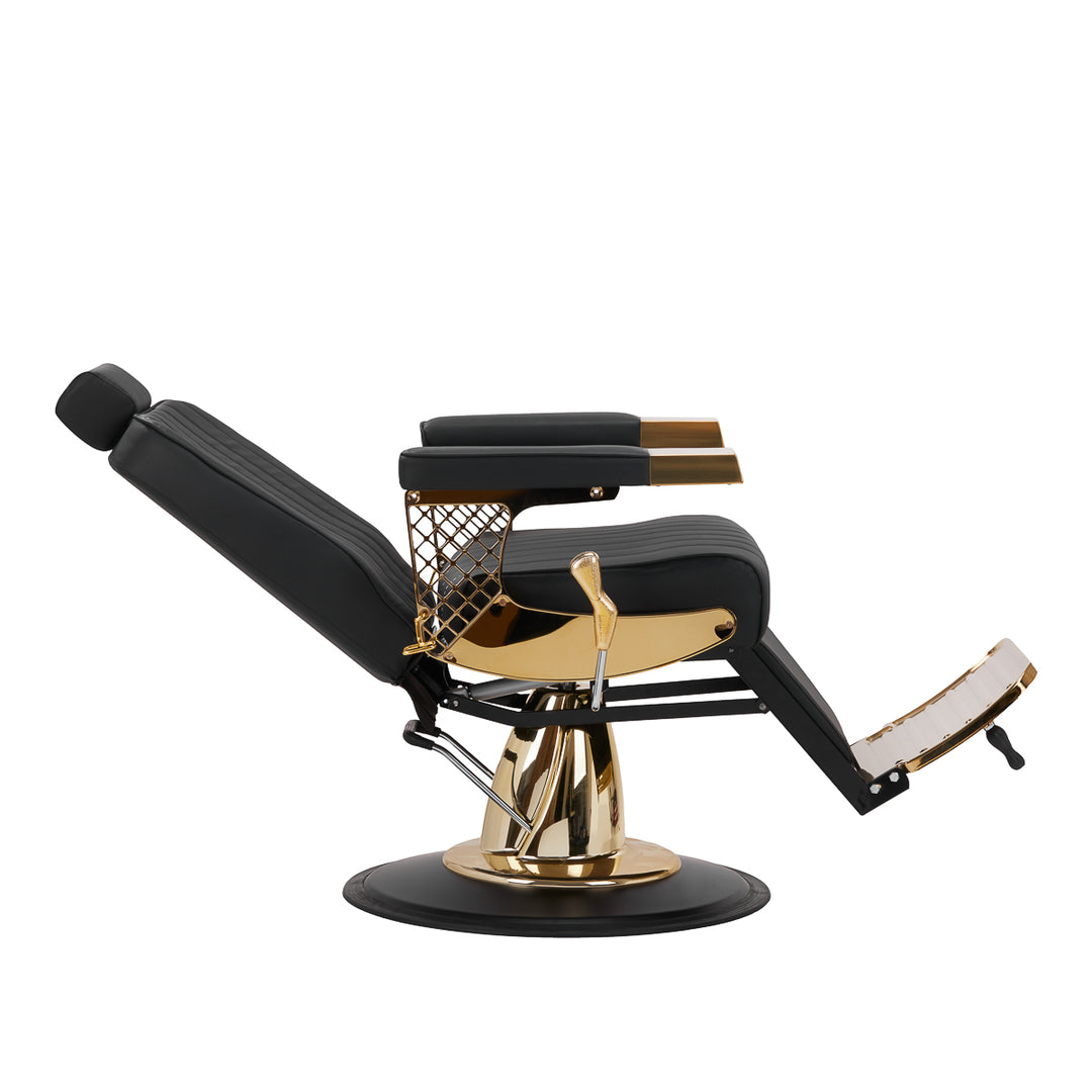 Barberarstol Gabbiano Marcus - Guld/Svart - bild 5