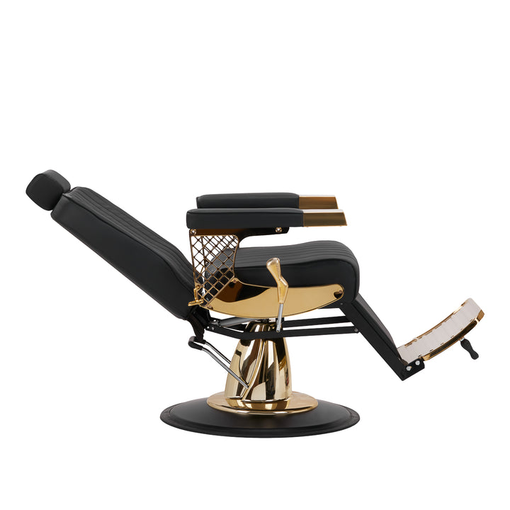 Barberarstol Gabbiano Marcus - Guld/Svart - bild 5