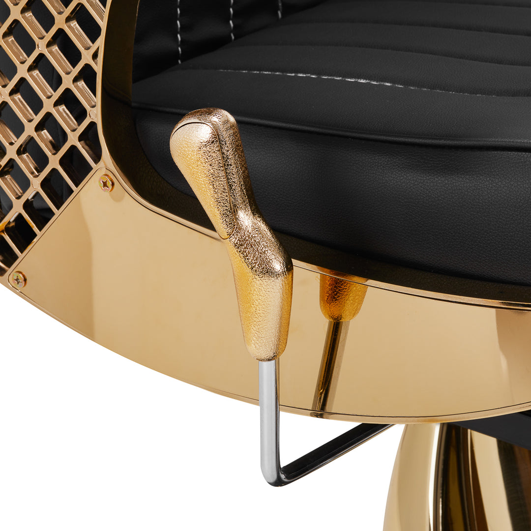 Barberarstol Gabbiano Marcus - Guld/Svart - bild 9