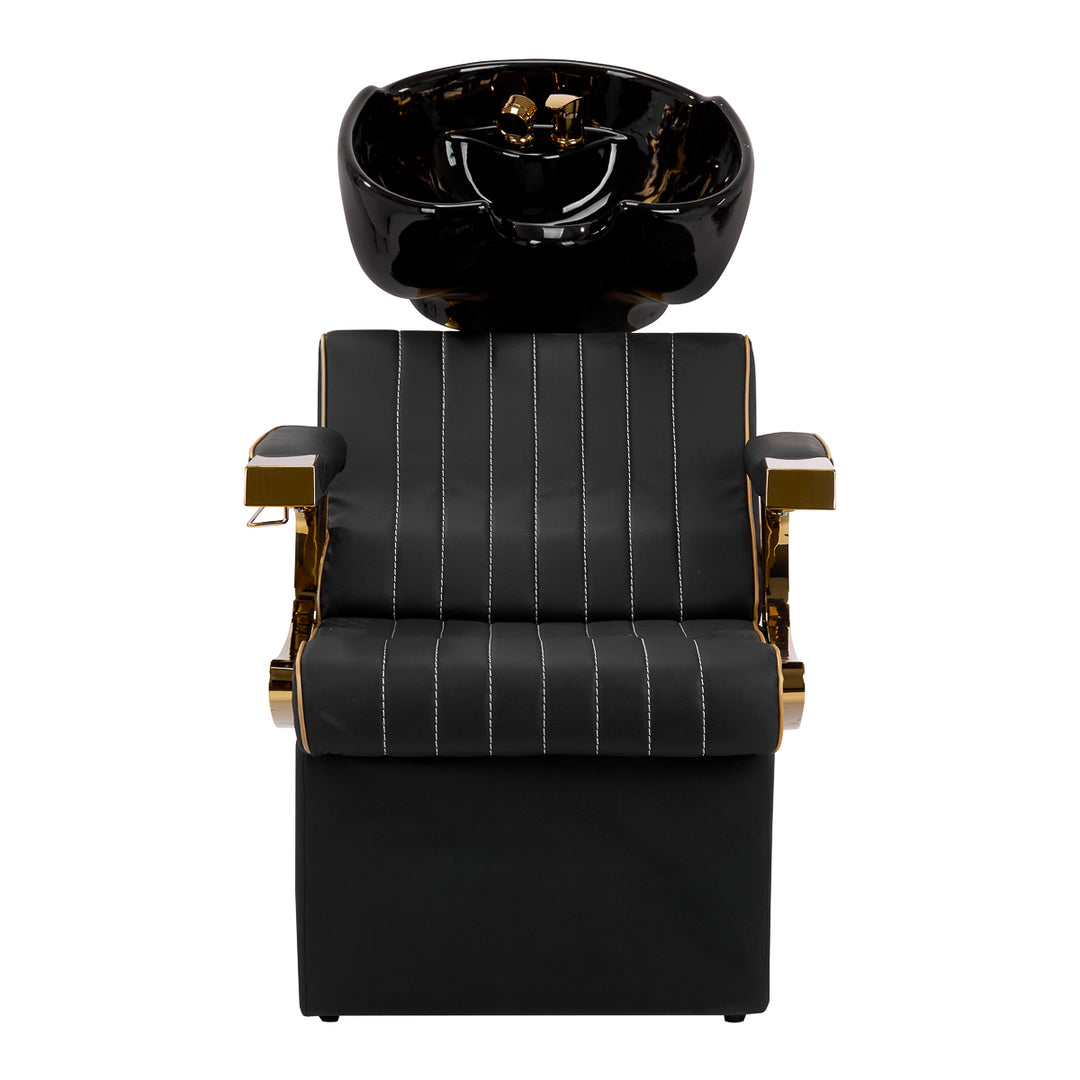 Barber Tvättställ Gabbiano Marcus Svart-Guld - bild 3