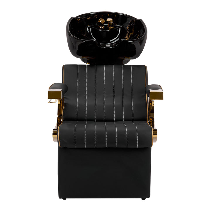 Barber Tvättställ Gabbiano Marcus Svart-Guld - bild 3