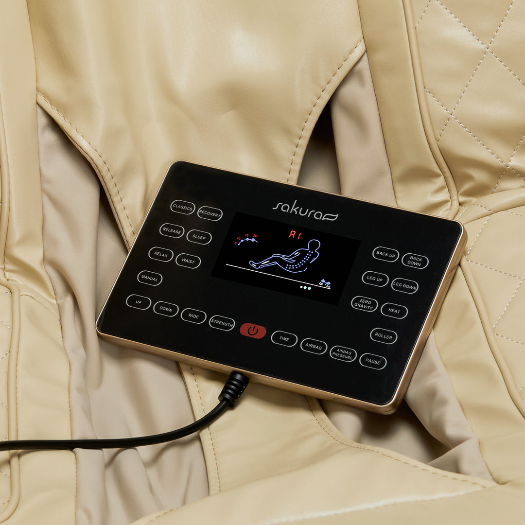Elektrisk Massagefåtölj Sakura Comfort Plus 806 - Beige/Brun - bild 14