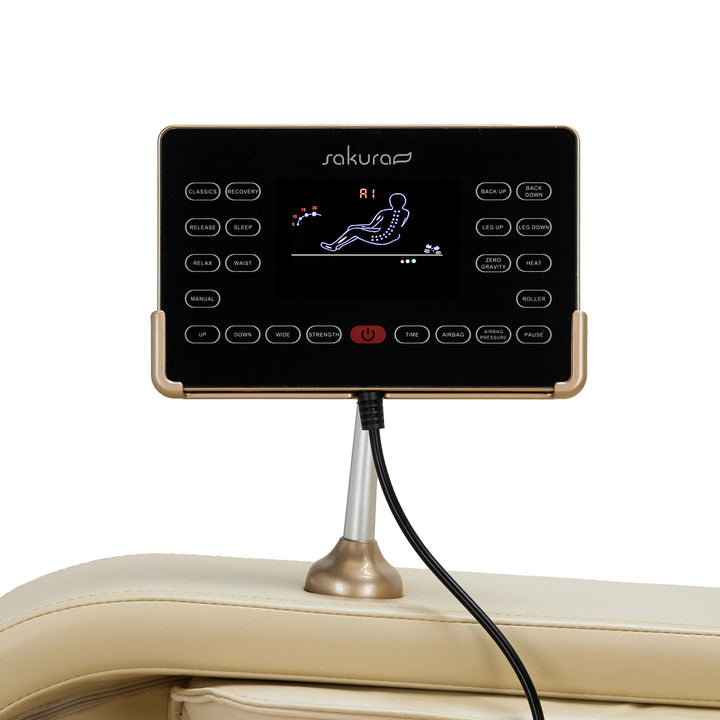 Elektrisk Massagefåtölj Sakura Comfort Plus 806 - Beige/Brun - bild 15