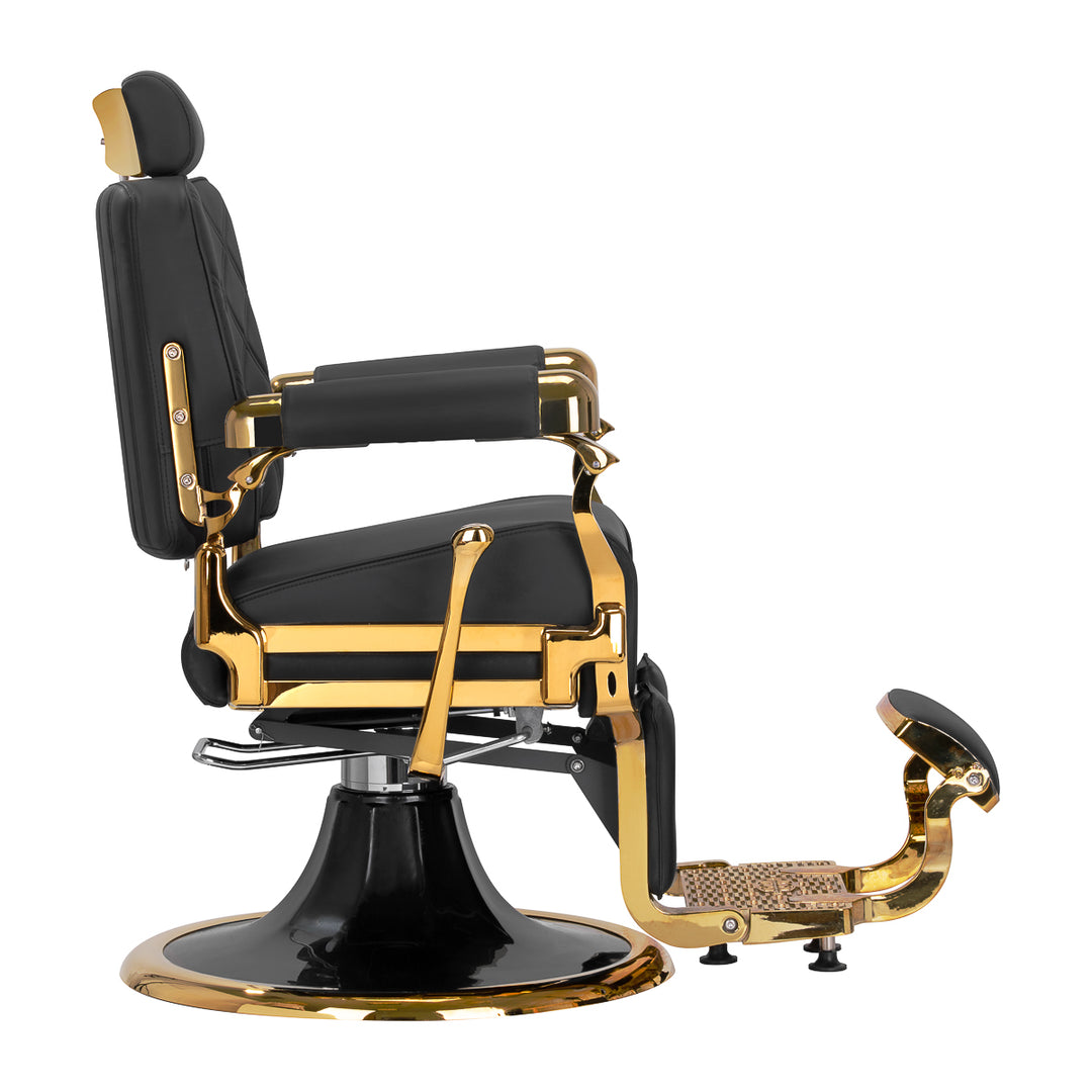 Barberarstol Gabbiano Leonardo - Guld/Svart - bild 4
