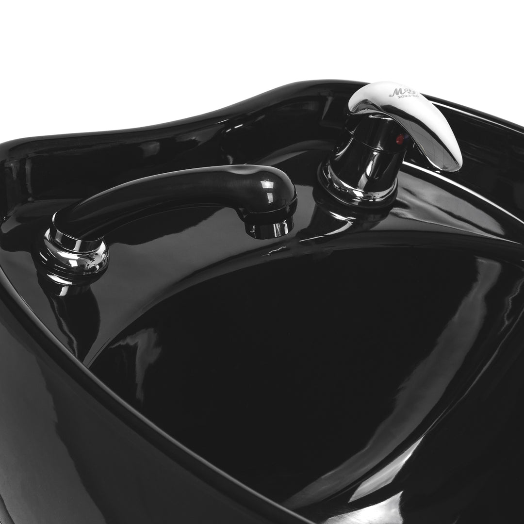 Schamponering med elektriskt fotstöd Gabbiano Sylvia Svart - bild 11