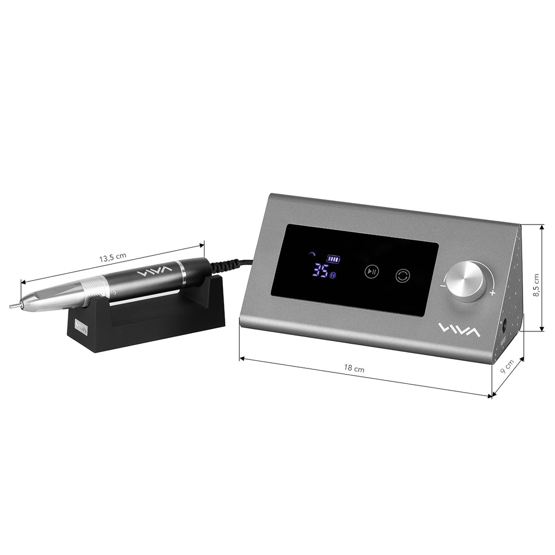 Elektrisk nagelfil Viva Pro 602 Borstlös - Grå - bild 15