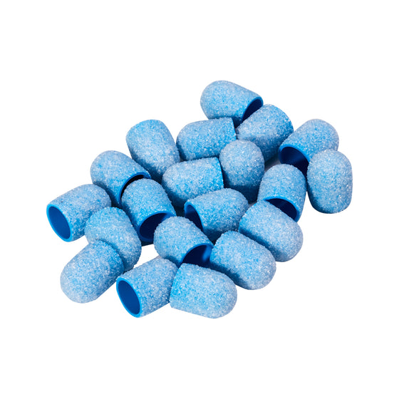 Exo Slipkappa Rund Med 10 mm Blå Extra Grov #60 till nagelslip - 20-pack